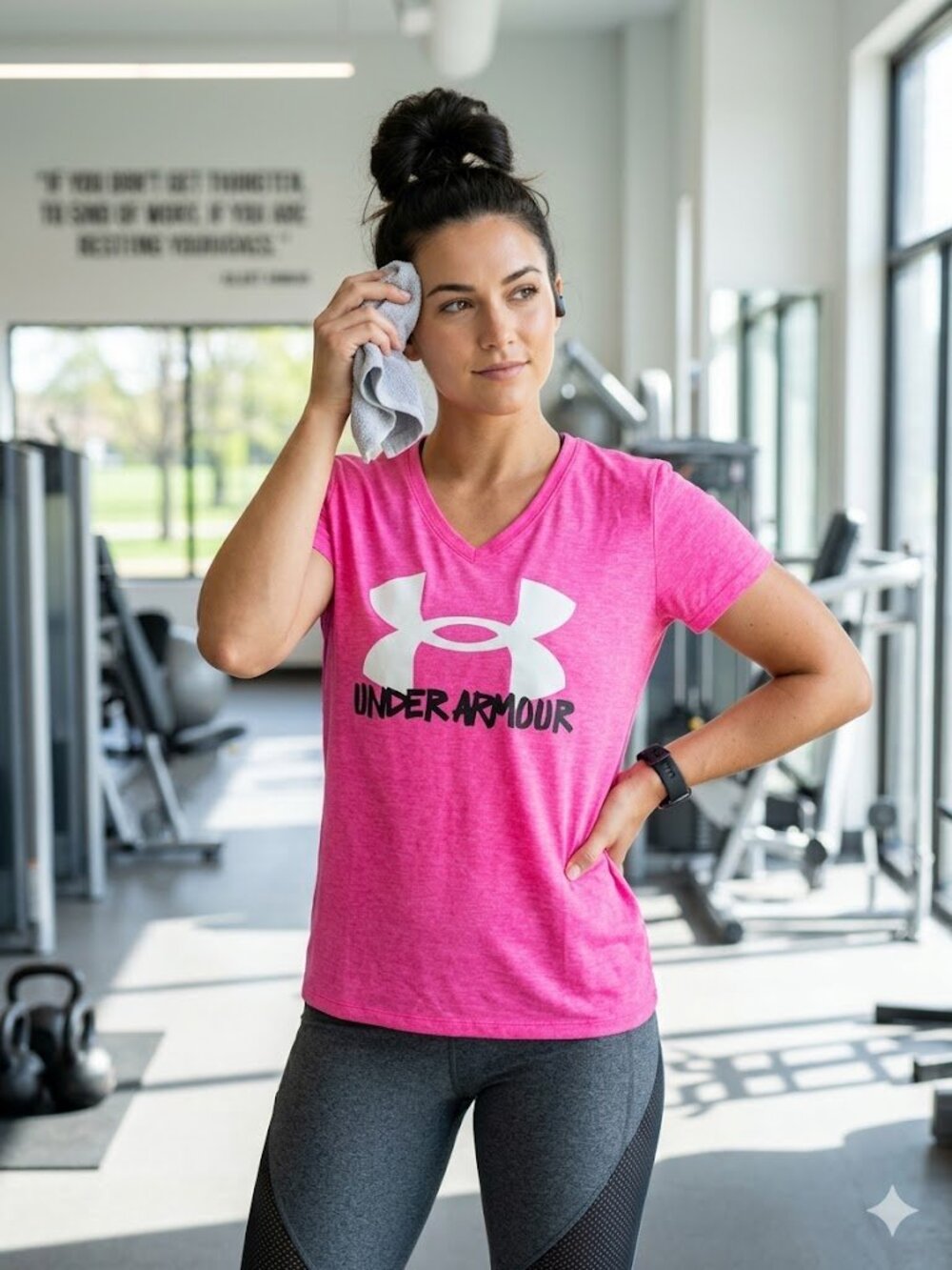 Under Armour Pink Dry Fit Shirt | Women's Large